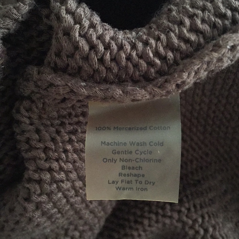 Vintage Talbots mercerized cotton v neck hoodie sweate - Picture 6 of 7